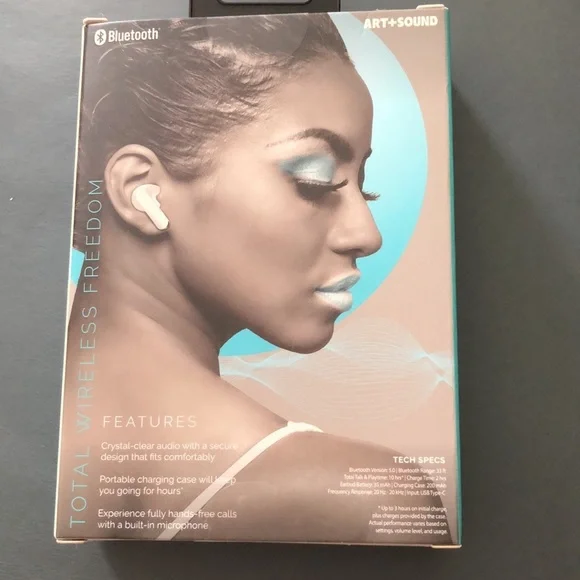 FINAL PRICE! ART+SOUND BLUETOOTH TRUE WIRELESS PRO EARBUDS NIP - Picture 2 of 4